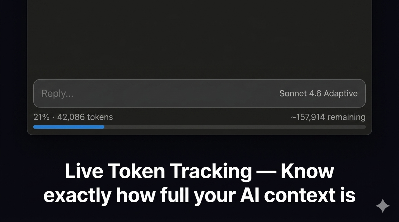 Live token bar